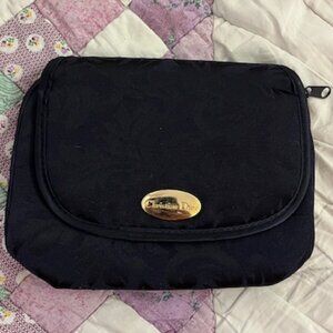 Vintage Christian Dior 90's Blue Small Clutch Makeup Bag
